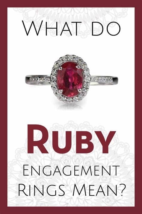 What Does a Ruby Engagement Ring Mean